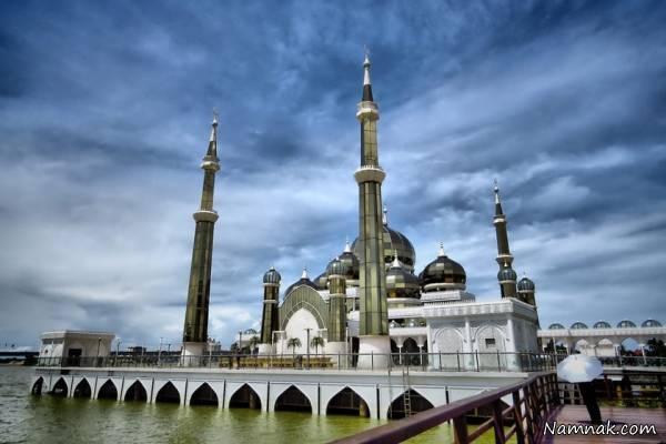 مسجد کریستال شاهکار هنری با فضای معنوی