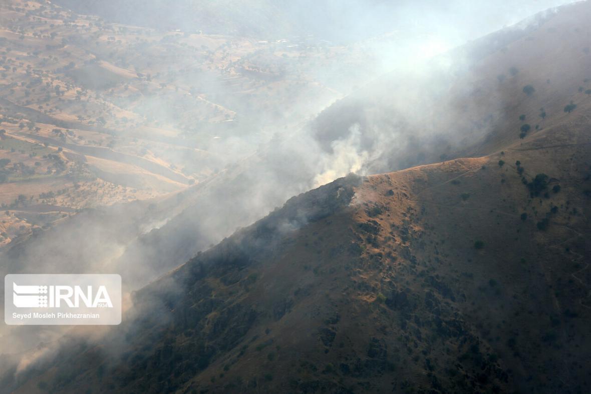 خبرنگاران آتش کوه سیاه دشتستان خاموش شد
