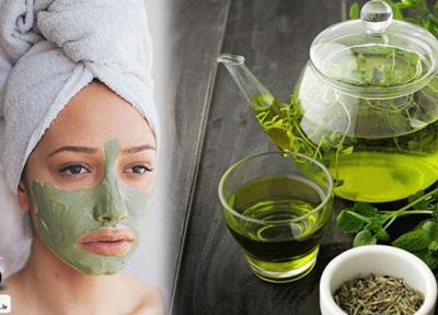 طرز تهیه 22 مدل ماسک چای سبز برای زیبایی پوست و مو
