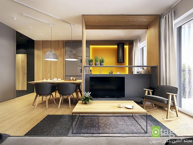 معماری آپارتمان کوچک به روشی بسیار هنرمندانه و هوشمندانه