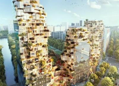 نگاهی به اعجاب انگیزترین طرح شهرسازی در مرکز اروپا ، ساختمان هایی با معماری متفاوت و سبز